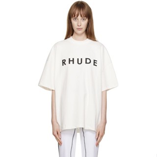 HZEL RHUDE letter printing American niche fashion brand High Street Leisure all-match loose round neck couple short sleeve T-shirt mens summer