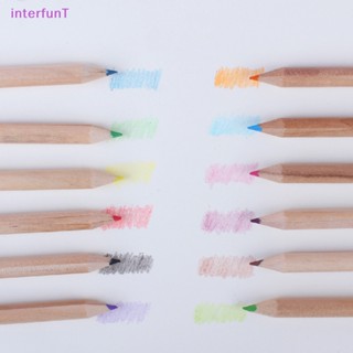 [InterfunT] ดินสอสี 12 สี สําหรับเด็กนักเรียน [ใหม่]