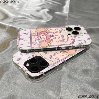 เคสโทรศัพท์มือถือแบบใส กันกระแทก ลาย Melody Space สําหรับ Iphone 11 14promax pro 12 13promax 14 QP9N