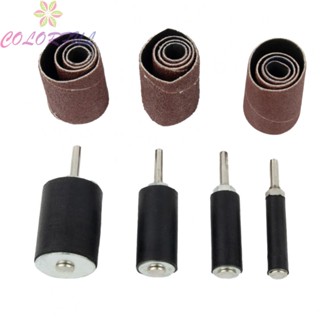 【COLORFUL】Sandpaper Rolls Black + Red-brown Emery Lightweight Metal Rubber Ring Spool