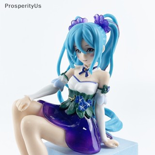 [ProsperityUs] ฟิกเกอร์การ์ตูนอนิเมะ Taito Vocaloid Hatsune Morning Glory Miku ขนาด 15 ซม. สําหรับสะสม