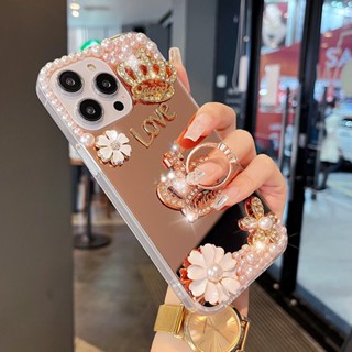 เคสโทรศัพท์มือถือ พร้อมแหวนขาตั้ง สีทอง หรูหรา สําหรับ IPhone 12 11 Pro Max IP 13 14 Pro Max X Xs XR Max