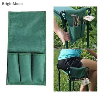 Brightmoon กระเป๋าใส่เครื่องมือทําสวน เก้าอี้สตูล พับได้ ขนาดใหญ่ สําหรับทําสวน