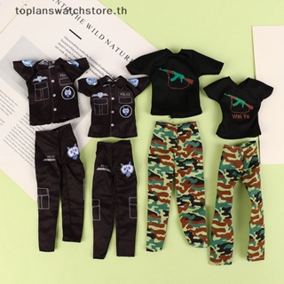 Toplan เสื้อผ้าตุ๊กตา ลายพราง 30 ซม. อุปกรณ์เสริม สําหรับเด็กผู้หญิง TH