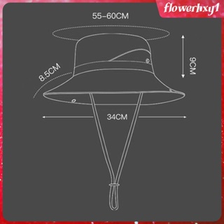 [Flowerhxy1] หมวกบักเก็ต กันแดด กันลม เหมาะกับฤดูร้อน สําหรับเดินป่า เล่นกีฬา