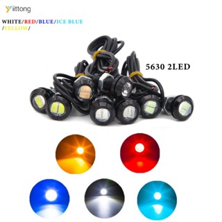 Yt- ไฟ Led 18 มม. 12v กันน้ํา สีดํา สําหรับติดป้ายทะเบียนรถยนต์