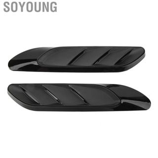 Soyoung Intake Flow Duct Cover Glossy Black Mudguard Side Air Outlet Vent Trim High Strength  Impact for C‑Class W206