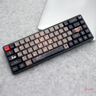 Zzz ปุ่มกดคีย์บอร์ด PBT XDA ISO 137 คีย์ สําหรับปาร์ตี้ฮาโลวีน