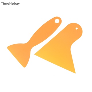 Timehebay สติกเกอร์ฟิล์มไวนิล สําหรับติดตกแต่งหน้าต่างรถยนต์ 2 ชิ้น