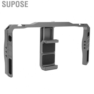 Supose Aluminium Alloy Phone Video Cage With Dual Handles Rig For Videomaker