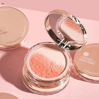 Mack Andy Girl Blush Fine Shimmer Matte Student Party Pure Desire Wind Milk Apricot Peach Natural Beauty Brightening นูโอ