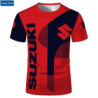 Suzuki เสื้อยืด กีฬา แขนสั้น สําหรับผู้ชาย สําหรับ Racing/MOTO 3XL