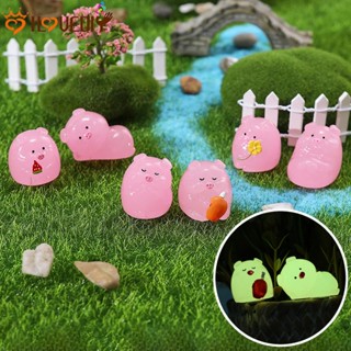 [ Featured ] ตุ๊กตาหมูเรืองแสง ขนาดเล็ก เครื่องประดับ สําหรับตกแต่งสวน DIY