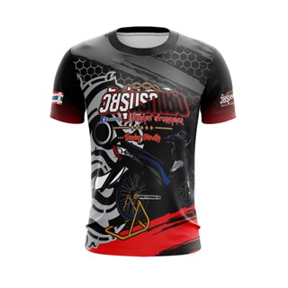 【พร้อมส่ง】Buju Jersey Racing เสื้อยืด แขนสั้น คอกลม สําหรับขี่รถจักรยานยนต์