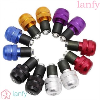 LANFY ฝาครอบแฮนด์บาร์ อลูมิเนียม 7/8 นิ้ว 22 มม. สําหรับรถจักรยานยนต์ 2 ชิ้น