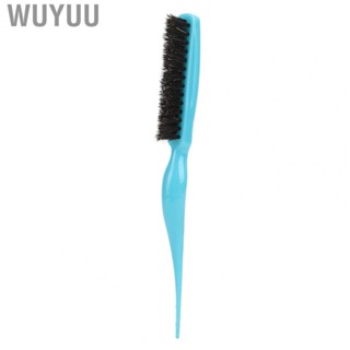 Wuyuu Rat Tail Teasing Brush Curved Handle Add Volume Portable Safe Hair for Home