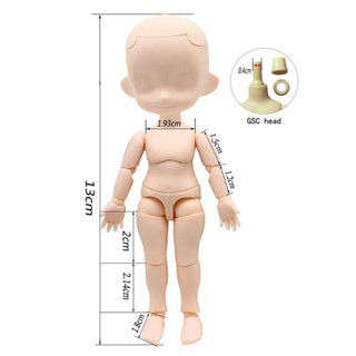 Ob11 บอดี้ หรือหัว GSC สีชมพู / ปกติ / ขาว / กาแฟ ผิว 1/12 BJD อุปกรณ์เสริมตุ๊กตา X3D9