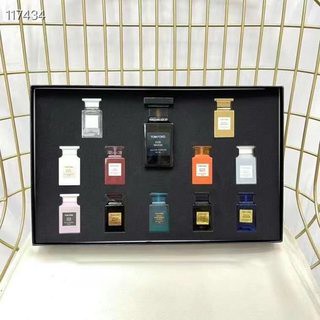 (50ml+7.5ml * 11) Tom Ford TF perfume sample gift box 12 pieces Tf Tom Ford กล่องของขวัญน้ําหอมตัวอย่าง 7.5 มล. * 11 50 มล. 12 ชิ้น