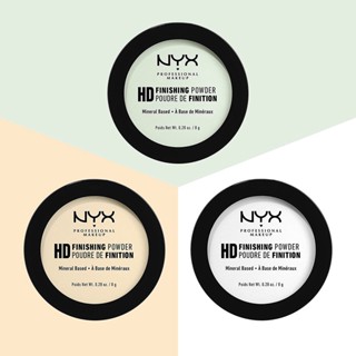 ✅พร้อมส่ง✅แท้ NYX HD Finishing Powder Pressed Setting Powder - Translucent 8g แป้ง(Translucent)