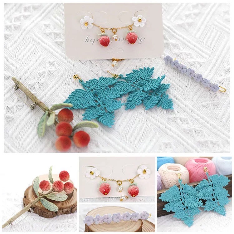 [ลดราคาจํากัดเวลา] Xue Feier ของแท้ 8#蕾丝线  40 สี 10g แพคเกจ Fine Thread Micro-Crochet ด้ายฝ้ายถัก DIY โครเชต์วัสดุแพคเกจขนสัตว์ถักทําด้วยมือ DIY รูปที่ 4