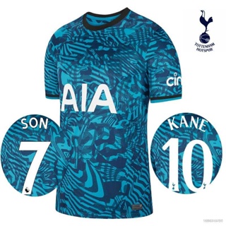 เสื้อกีฬาแขนสั้น ลายทีมฟุตบอล Tottenham Hotspur Third Away NP2 22-23 ชุดเหย้า PN2