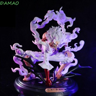 DAMAO โมเดลฟิกเกอร์ PVC รูปการ์ตูนอนิเมะลูฟี่ Gear 5 สําหรับตกแต่งบ้าน