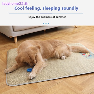 Doulady เบาะที่นอนหวาย กันลื่น กันกัด ใส่สบาย แฟชั่นฤดูร้อน สําหรับสัตว์เลี้ยง สุนัข แมว