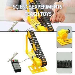DIY Scientific Experiment Conveyor Belt Educational Toy for Children Kids