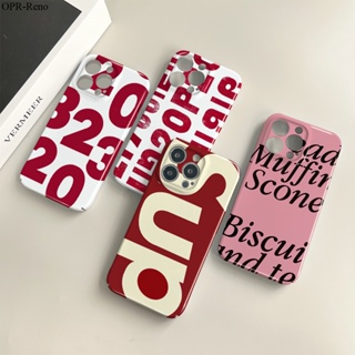 OPPO Reno 8 7 6 5 4Z Pro 5G 4G เคสออปโป้ สำหรับ Case Cartoon Numeric letters เคส เคสโทรศัพท์ เคสมือถือ Full Cover Hard Phone Cases Casing