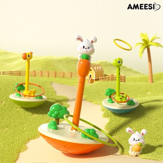 Ameesi 1 ชุด เด็ก การ์ตูนกระต่าย แหวนโยน เกมปริศนา โต้ตอบ ของเล่นปริศนา กลางแจ้ง สําหรับการเรียนรู้ พัฒนาการ ความสนุกสนาน ปลอดภัย สําหรับเด็ก