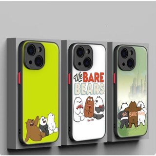 เคสโทรศัพท์มือถือแบบนิ่ม ลายอะนิเมะ We Bare Bears C287 สําหรับ iPhone 12 13 Plus 14 Pro Max