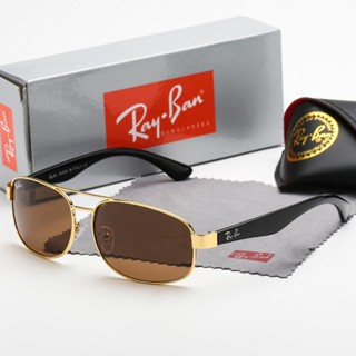 Ray-ban RB3445 แว่นตากันแดดแฟชั่น ทรงสี่เหลี่ยม ป้องกันรังสียูวี สําหรับทุกเพศ