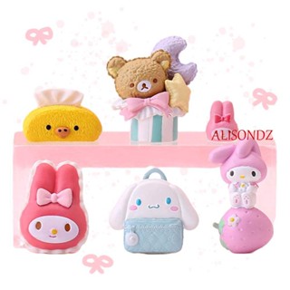 ALISONDZ โมเดลฟิกเกอร์ PVC รูปการ์ตูนอนิเมะ Cinnamoroll Kawaii ขนาดเล็ก ของเล่นสําหรับเด็ก