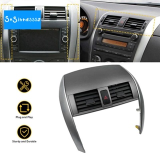 กระจังช่องแอร์รถยนต์ A/C พร้อมแถบติดช่องแอร์ สําหรับ Toyota Corolla 2007-2013 Air A/C Outlet Trim Cover 55670-02160