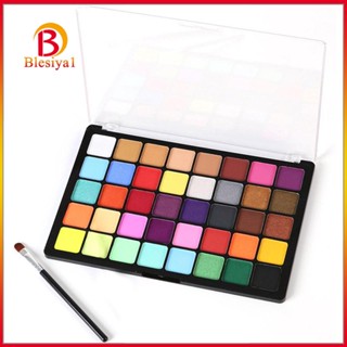 [Blesiya1] ชุดพาเลทสีเพ้นท์ร่างกาย 40 สี สําหรับแต่งหน้า เทศกาลดนตรี