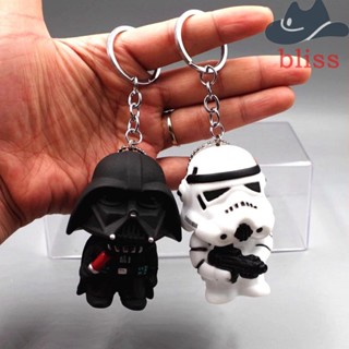 BLISS พวงกุญแจรถยนต์ PVC ลาย Star Wars 3D ของเล่นสําหรับเด็ก