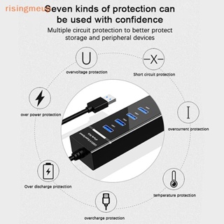 [risingmeup] อะแดปเตอร์แยกสายเคเบิ้ล USB 3.0 พอร์ต ความเร็วสูง สําหรับคอมพิวเตอร์