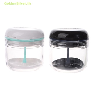 Goldensilver กล่องรีเทนเนอร์ สีเงิน พร้อมกระจก สําหรับใส่ฟันปลอม TH