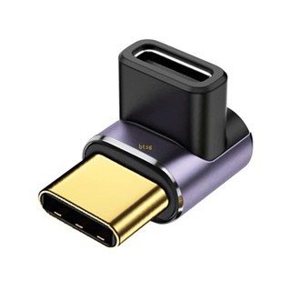 Btsg อะแดปเตอร์มุมขวา USB C 90 องศา 40Gbps 100w Type C ตัวผู้ ชาร์จเร็ว