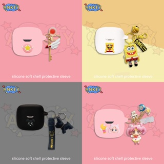 for JBL Tune Flex 225 220 Case Earphone Silicone Case Cartoon Girl Earbuds Soft Protective Headphone Cover Headset Skin