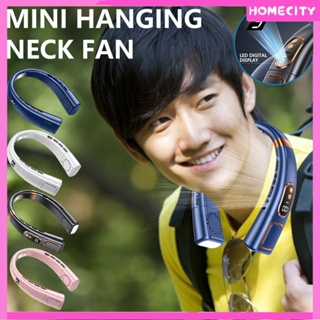 [พร้อม] พัดลมพกพาแบบชาร์จ USB Lazy พัดลมพกพาสำนักงานนักเรียนกีฬา Leafless Neck Fan พัดลมคอพกพาขนาดเล็กแบบชาร์จ Usb Bladeless ใบ้พัดลมกีฬาสำหรับแขวนกลางแจ้ง