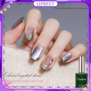 ♕ Vendeeni Color Crystal Cat&amp;#39;s Eye Nail Polish Gel Chameleon Powder Crystal Versatile Aurora Super Flash Phototherapy Glue Nail Art For Nail Shop 15ml 15 Colors UPBEST