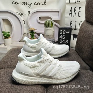 รองเท้าผ้าใบ Ultraboost 4.0 Ub4.0 รองเท้าวิ่ง ผ้าตาข่าย นุ่ม สีขาว สําหรับผู้หญิง ผู้ชาย