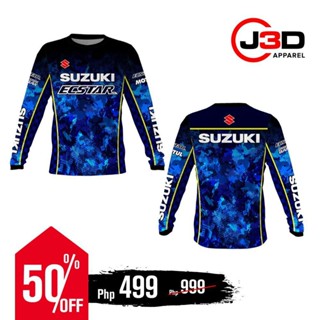 เสื้อกีฬาแขนยาว พิมพ์ลาย suzuki version premium racing 1 dri-fit motorcycle jersey 3D