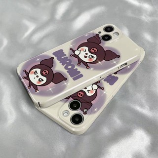 เคสโทรศัพท์มือถือ ลายหัวใจสีม่วง และสีขาว สําหรับ Iphone 14pro 11 13 7 8p HLIS