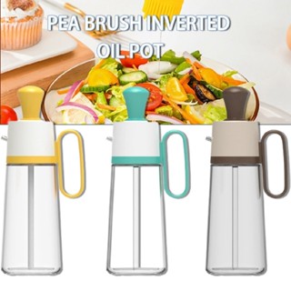 New Olive Oil Vinegar Glass Dispenser Bottle Control Switch with Silicone Brush