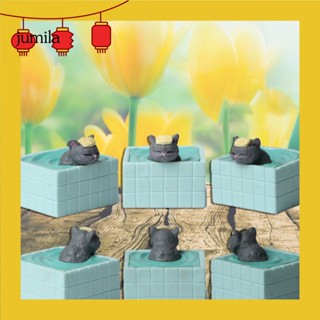 [JU] โมเดลตุ๊กตาแมวอาบน้ํา 3D ขนาดเล็ก 5 ชิ้น