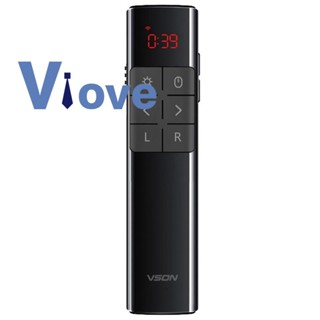 Vson 3 in 1 ปากกาจับเวลา แบบพลิกได้ เลเซอร์ไร้สาย 100 เมตร ชาร์จได้