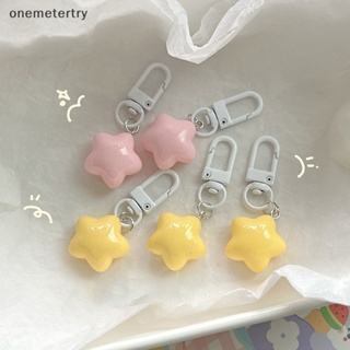 Onem พวงกุญแจ จี้รูปดาวห้าแฉกน่ารัก สีแคนดี้ สําหรับห้อยกระเป๋า