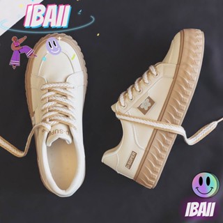 IBAII.  ใหม่ รองเท้าผ้าใบส้นแบนเฉพาะสำหรับกีฬา รองเท้าผ้าใบลำลอง